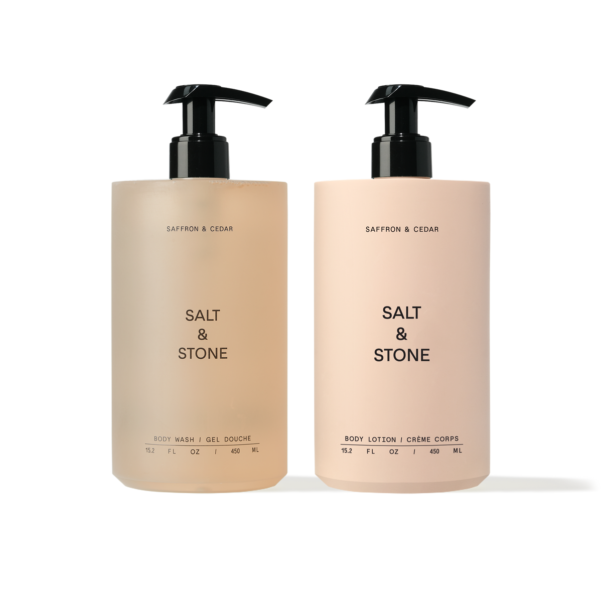 Deluxe Body Duo — Saffron & Cedar / 450mL